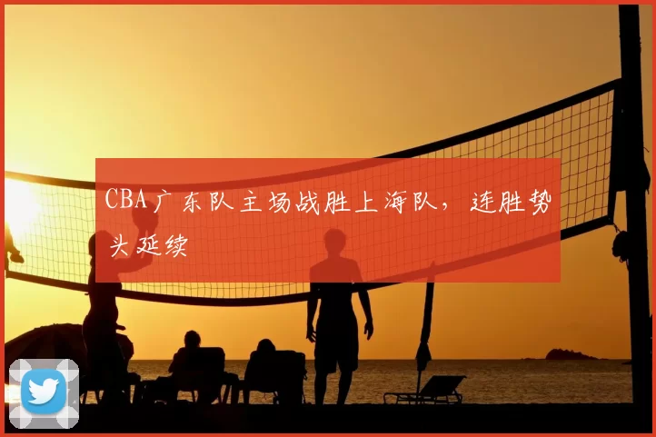 CBA广东队主场战胜上海队，连胜势头延续