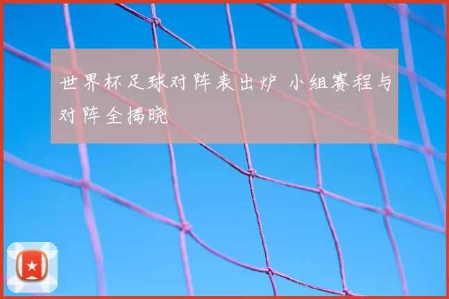 世界杯足球对阵表出炉 小组赛程与对阵全揭晓